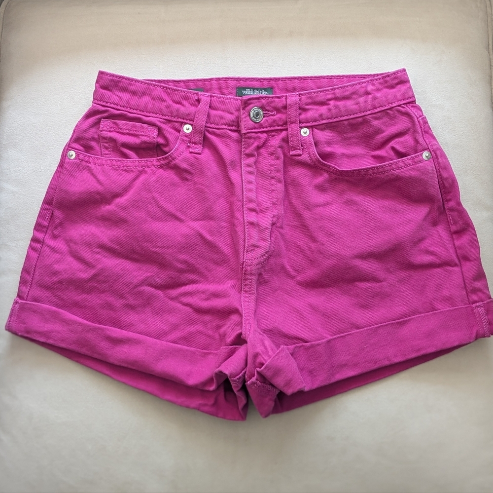 Wild Fable Pink Denim Cuffed Shorts - size 4 / 27R